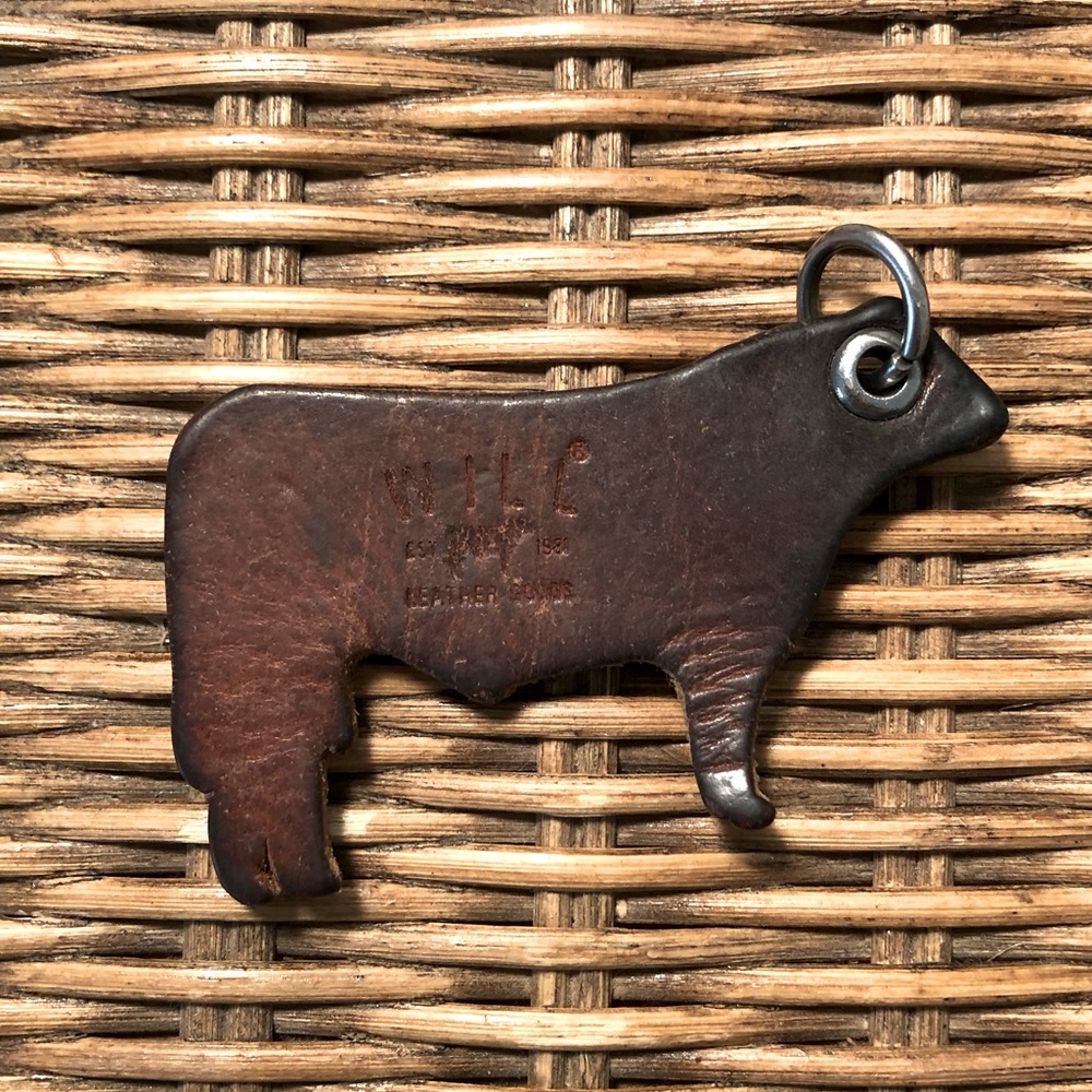 Will Leather Cow Key Chain